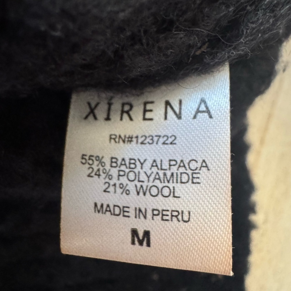 XIRENA ally sweater in black M Alpaca - Picture 9 of 9